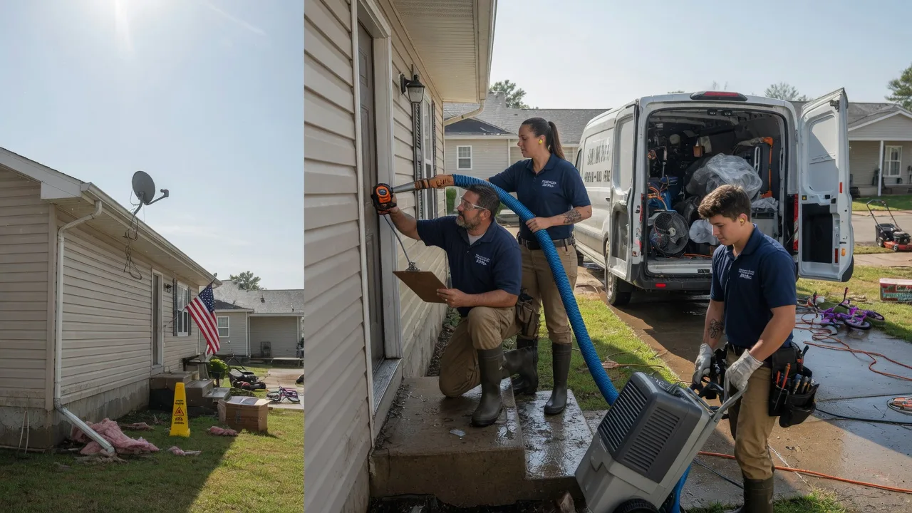 Ceiling Water Damage Restoration in Mcfall, MO near me